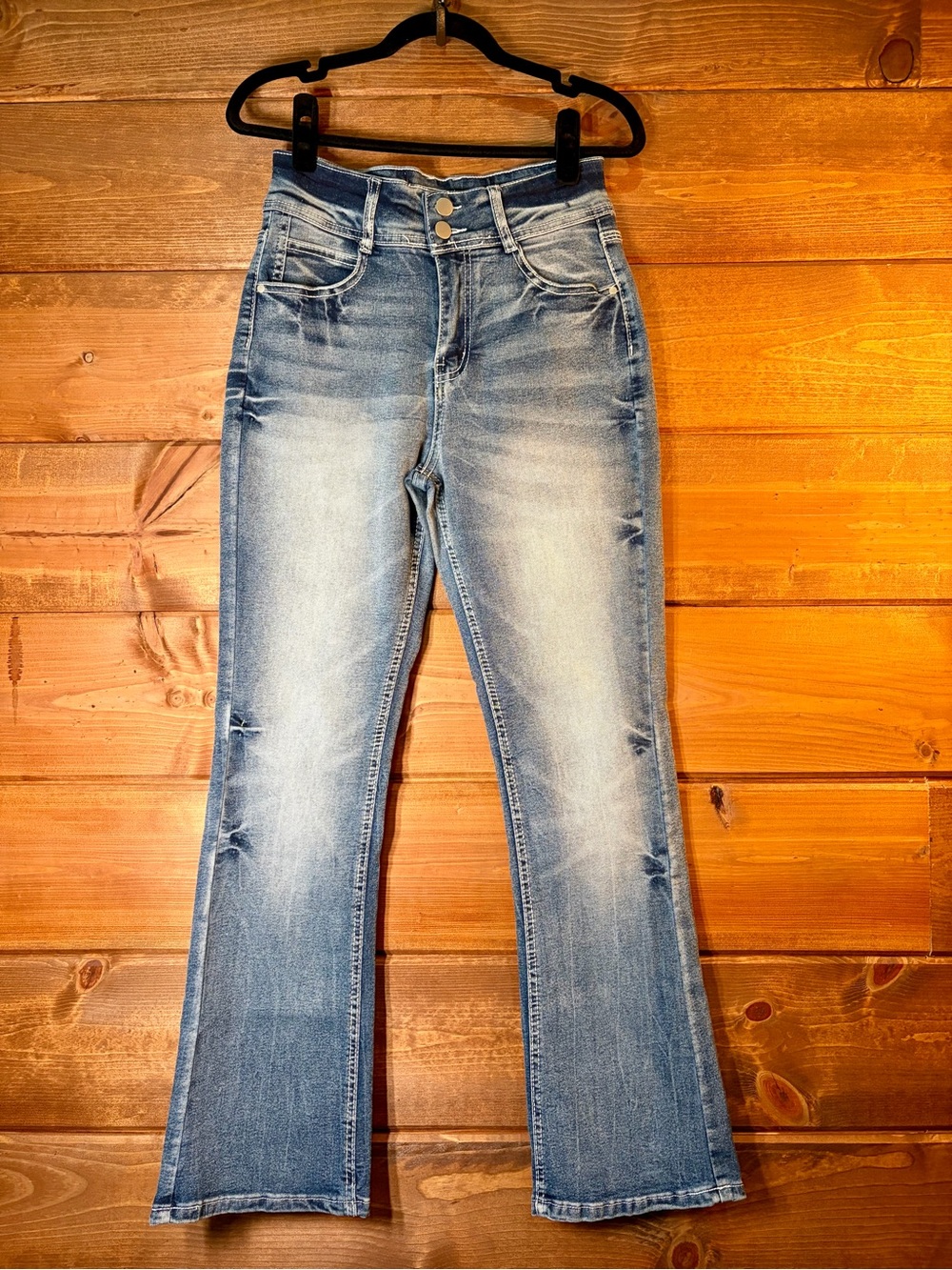 High-Rise Light Blue Flare Jeans for Women Size Small Size 4 to 6 💕🌸